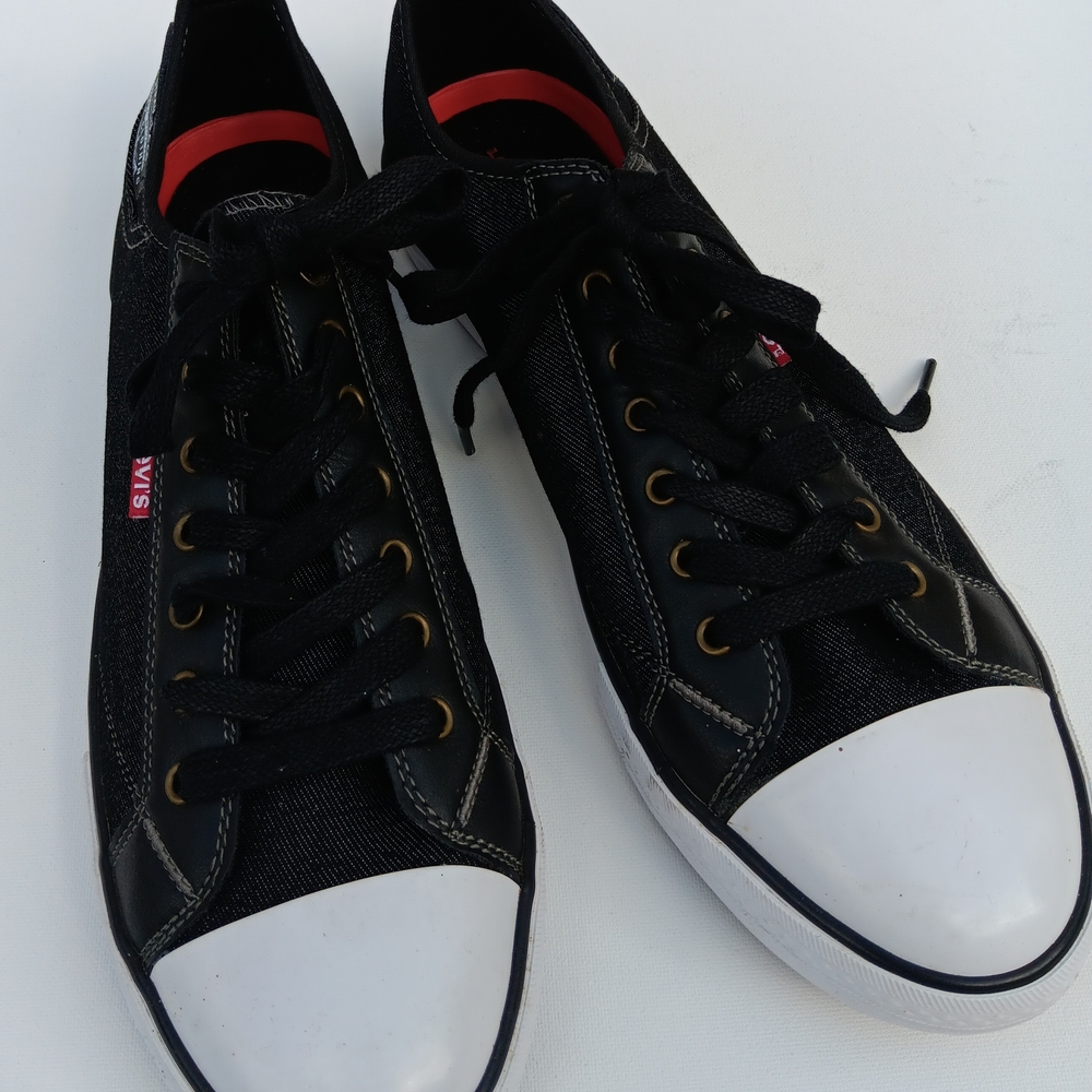 LEVI'S  Men's Denim Upper   Black Fashion  Sneakers - 11